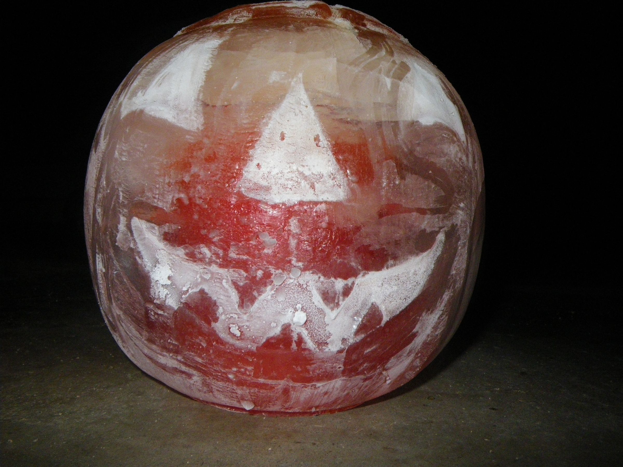 Jack O' Lantern ice sculpture