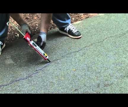 Repairing Small Cracks in Asphalt