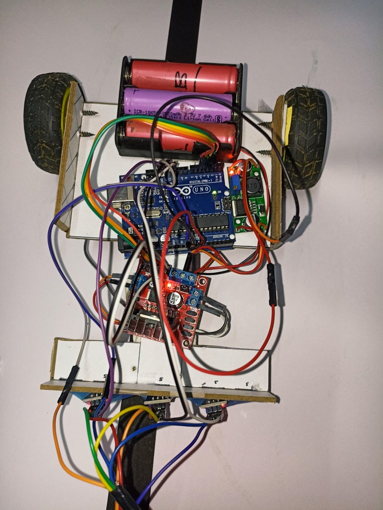 Building a 3-Sensor Line Follower Robot | Arduino + L298N | DIY : 6 ...