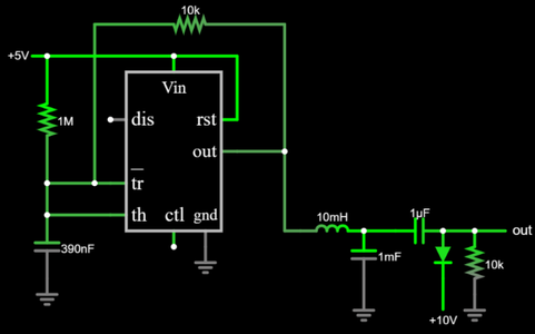 DC to AC Converter 6 Steps Circuit Diagram