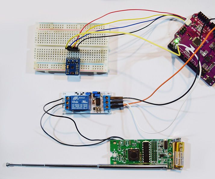 Activate a Remote Control Using a Gesture Sensor