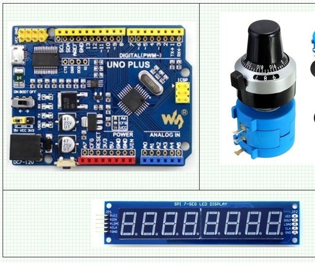 Aduino Potentiometer Blue Arduino Potentiometers Several