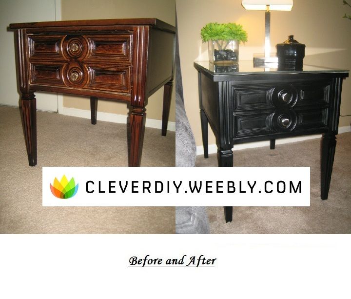 DIY Up-cycled Wood End Table