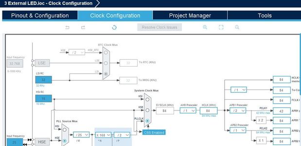 CLOCK CONFIGURATION