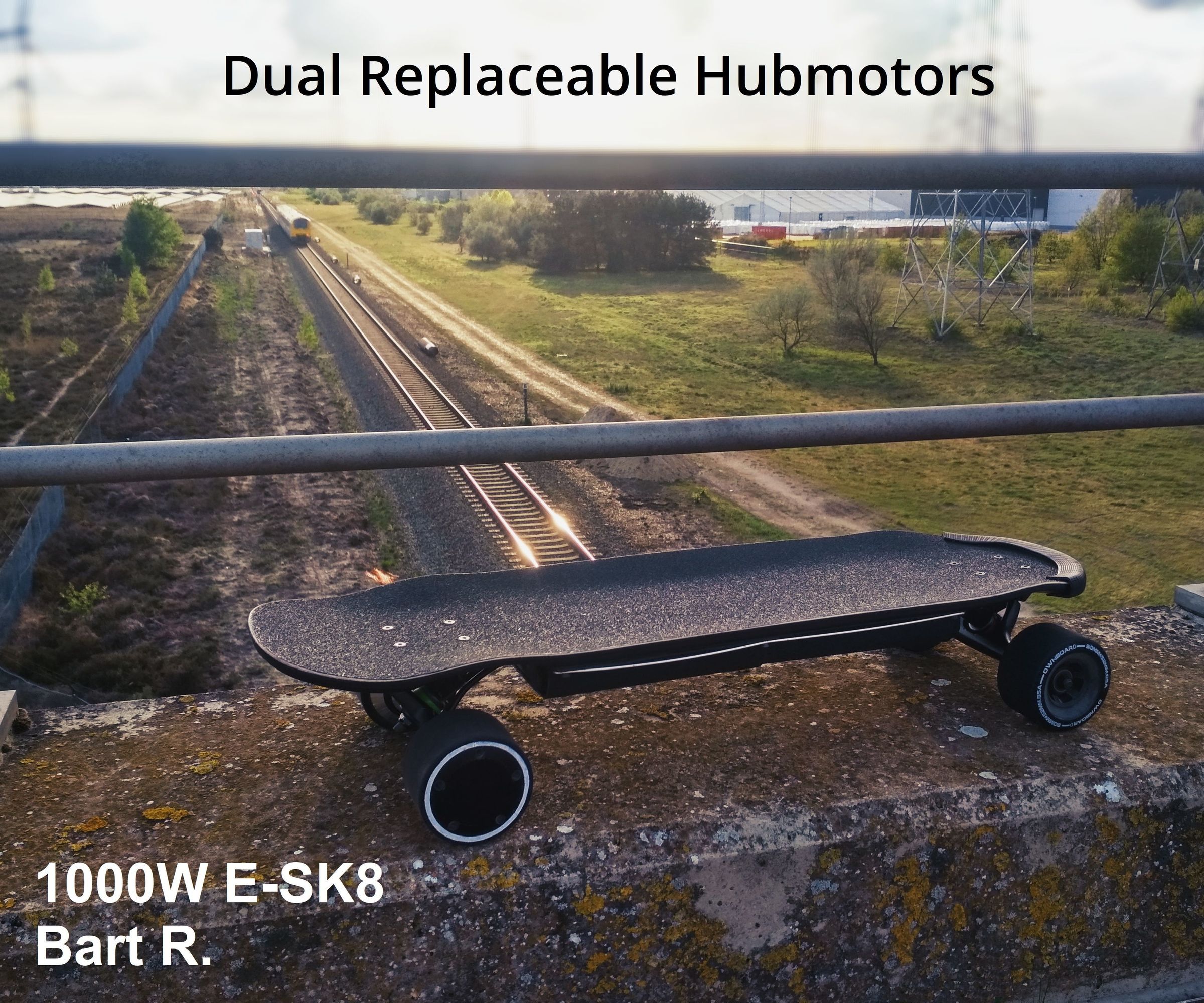 DUAL HUB 1000W ELECTRIC SKATEBOARD