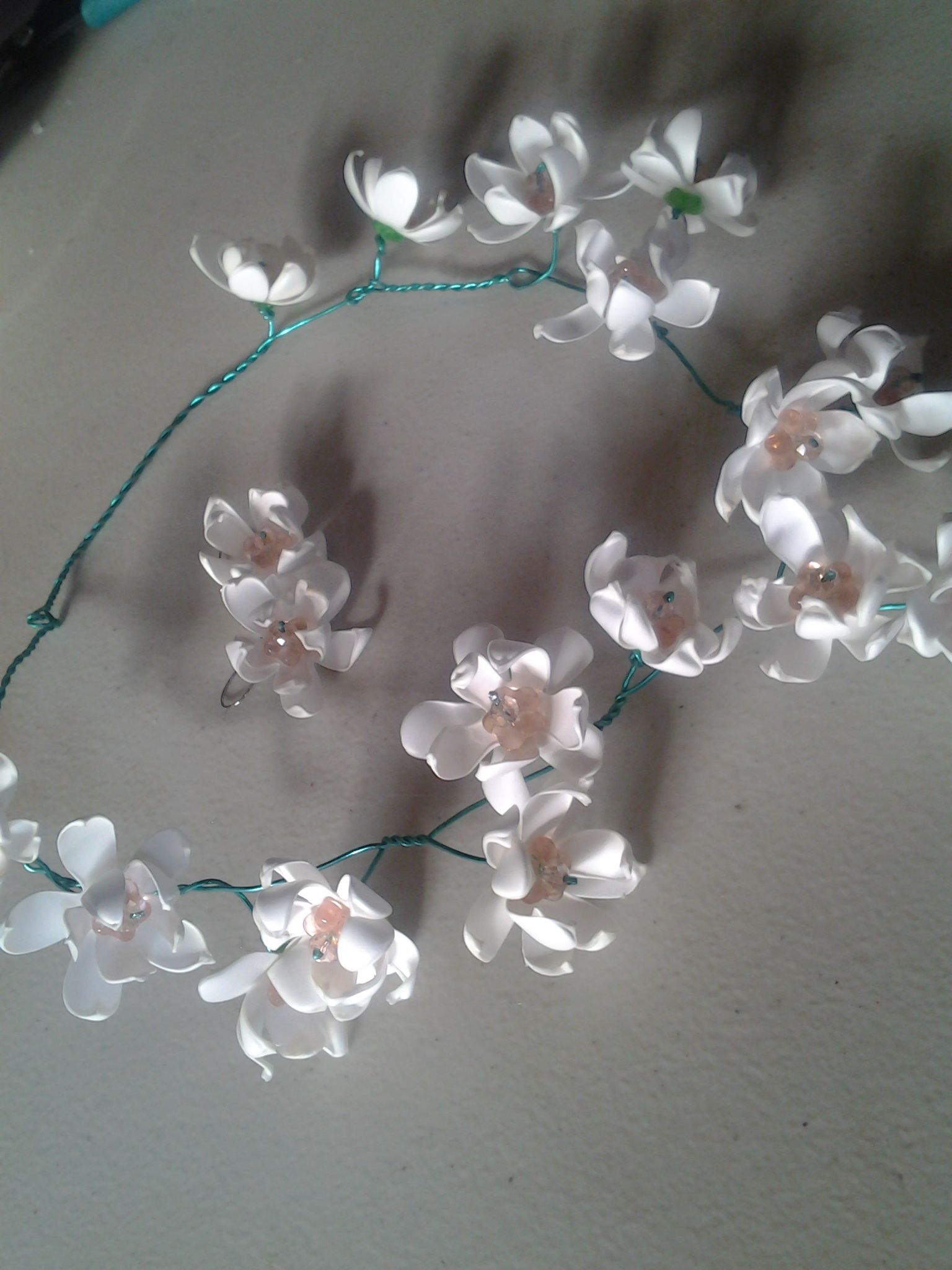 Sakura Blossom Necklace and Earrings With YUPO Paper 5 Steps (with