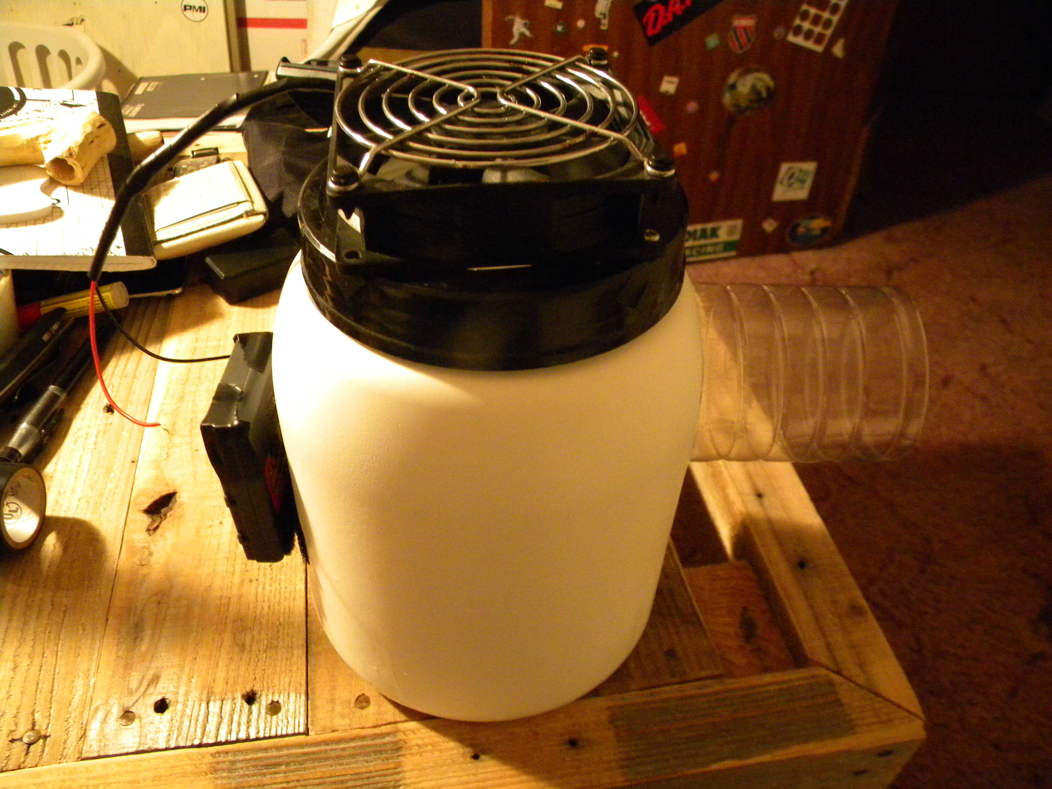 Cold Air Fan from Reused Plastic Bottles