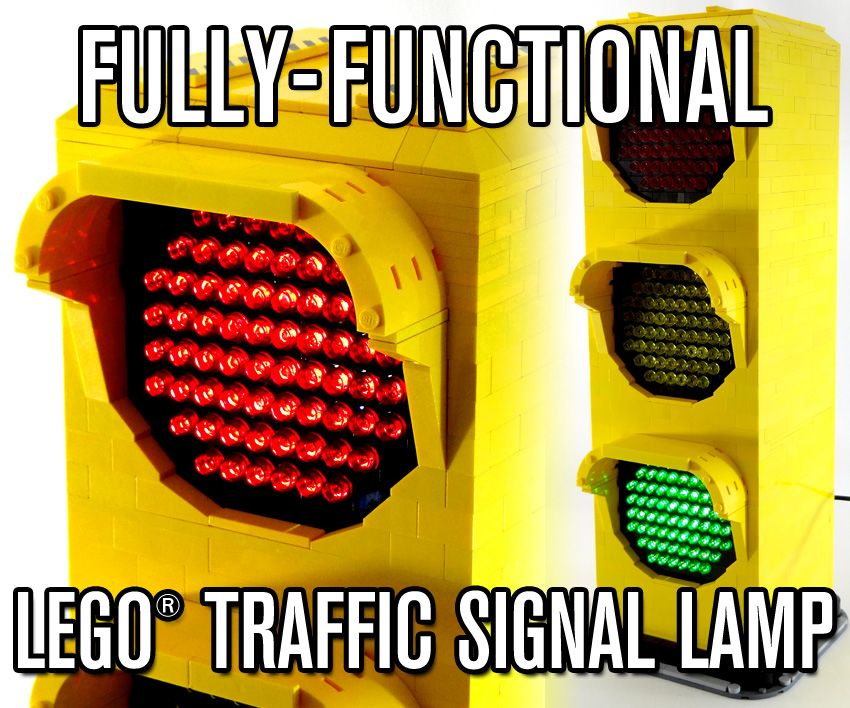 Fully-Functional LEGO Traffic Signal Lamp