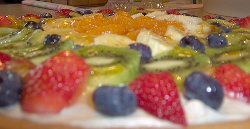Making a Desert Pizza