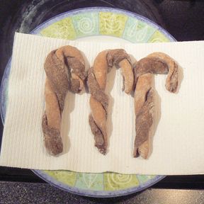 How to Make Christmas Candy Cane Shaped Dog Treats