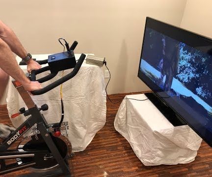 Spin Bike RC Motor Pedal Generator