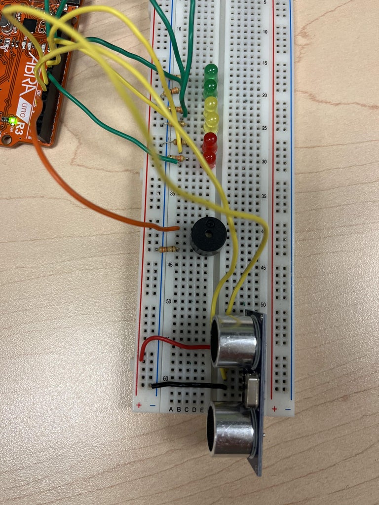Distance Detector With LEDs and Buzzer : 6 Steps - Instructables