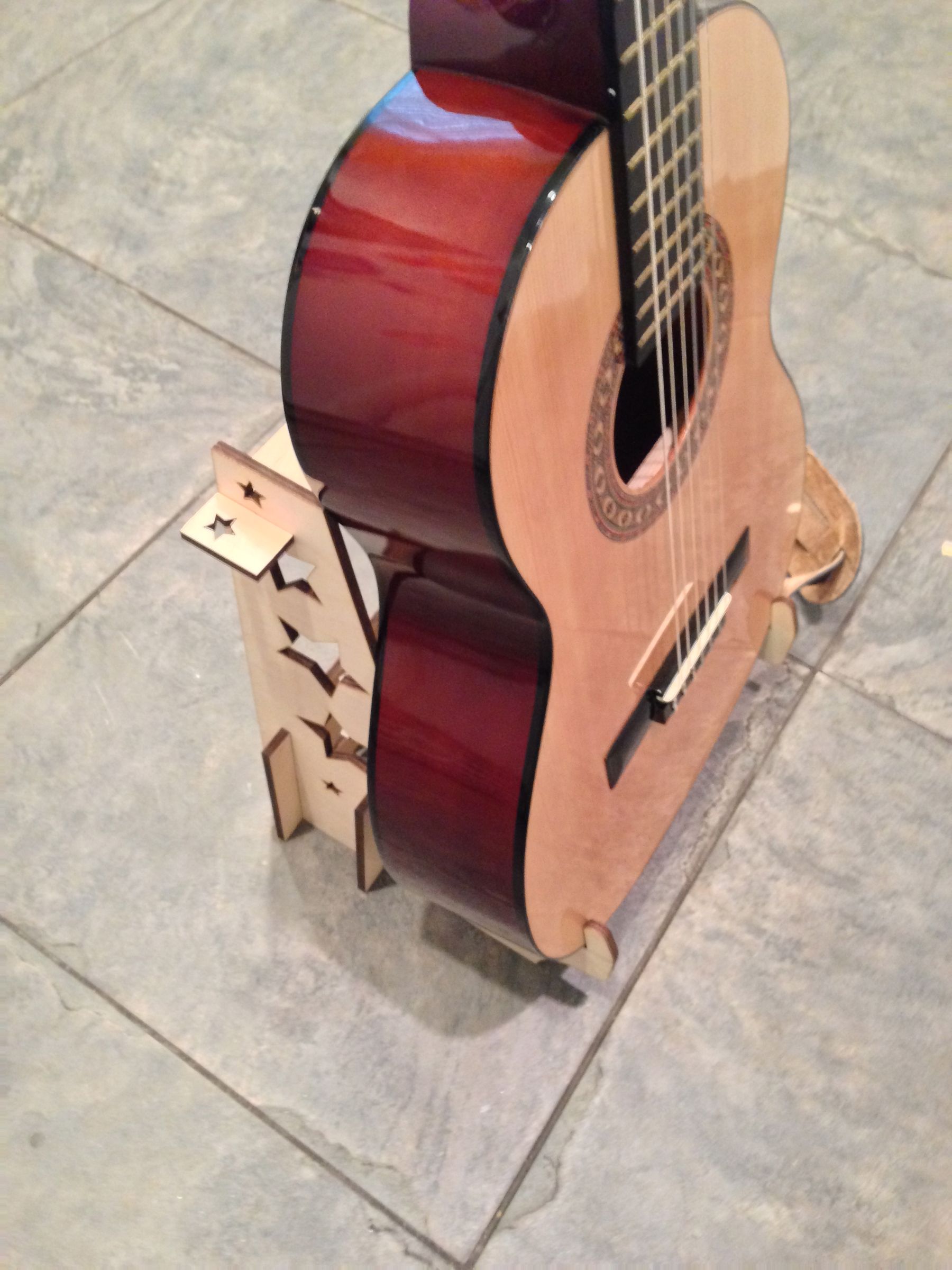 Laser Cut Guitar Stand for 3/4 Guitar