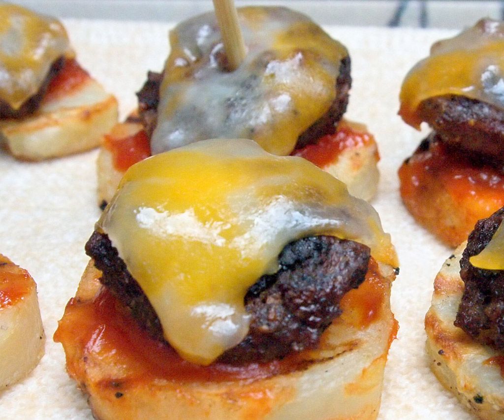 Burger Bites With Real Potato Slice Buns