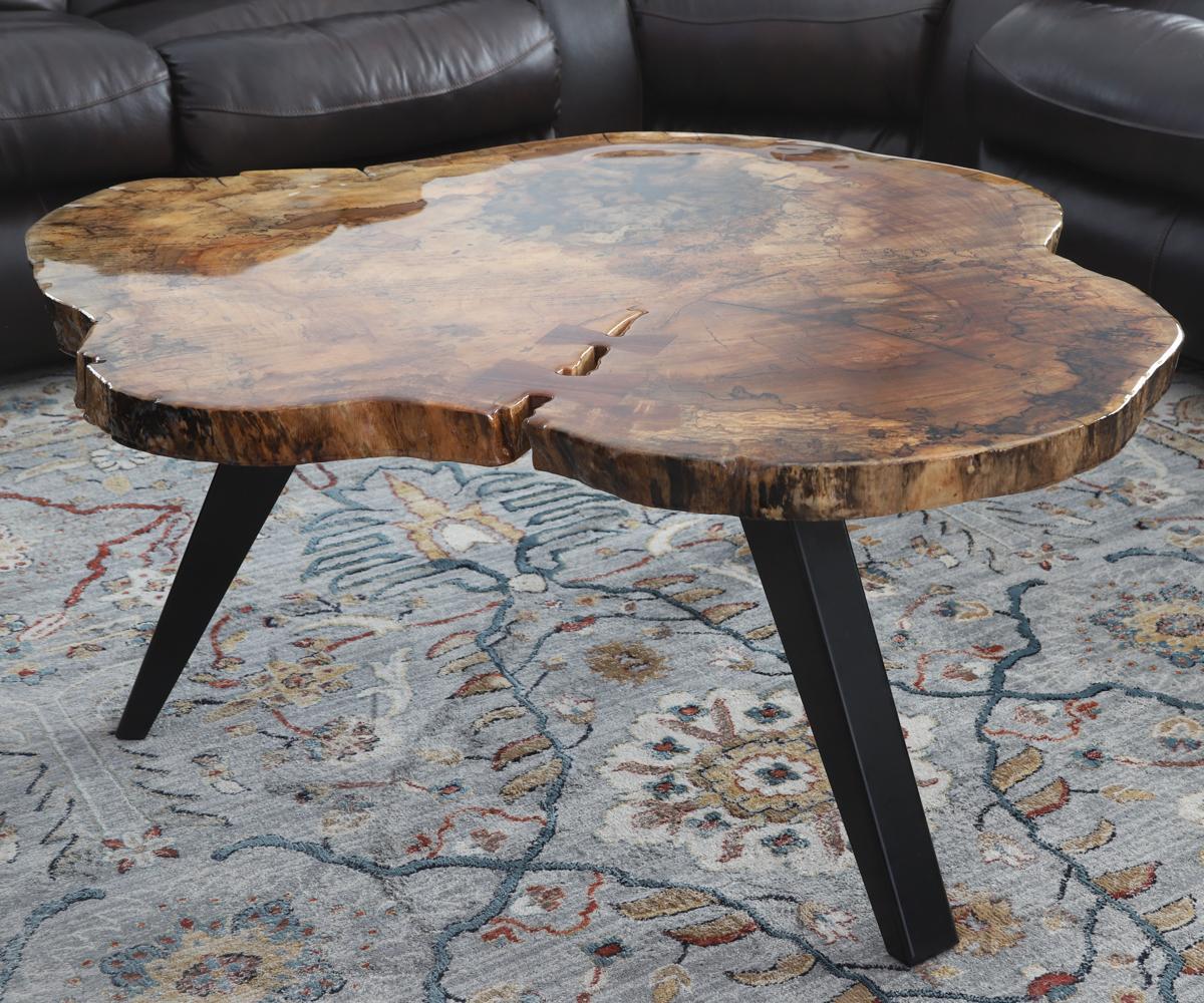 DIY Live Edge Table With Metal Legs 7 Steps Instructables