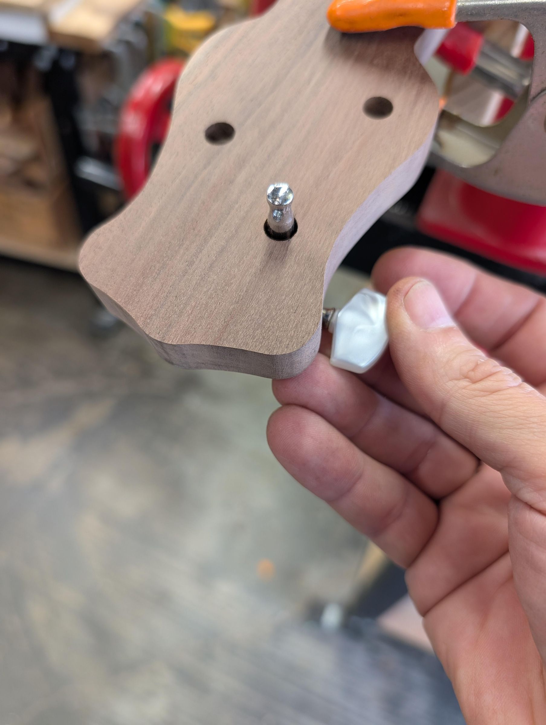 Install the Tuners and Glue the Fret Board