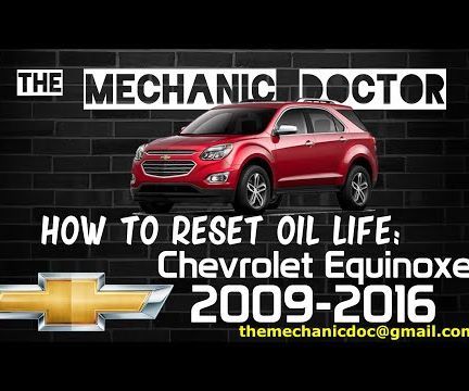 How to Reset Oil Life: Chevrolet Equinox 2009-2016