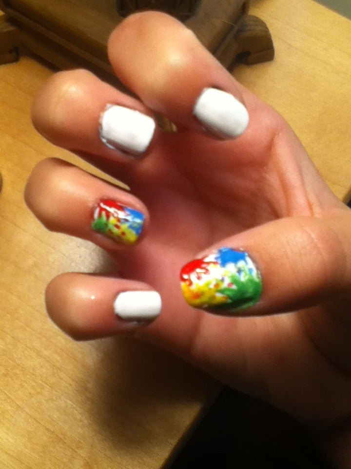 Paint Splatter Nails 4 Steps Instructables