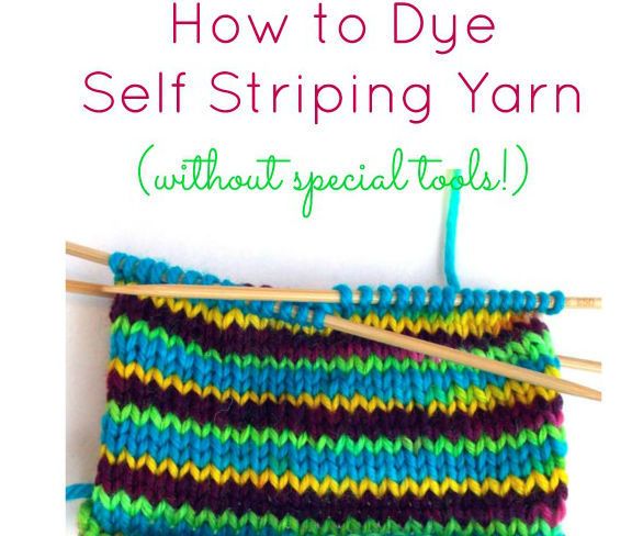 How to Dye Self Striping Yarn (without Special Tools!)