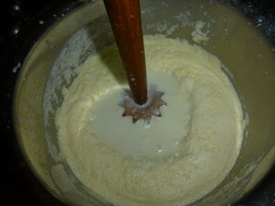 Making Butter From Curd