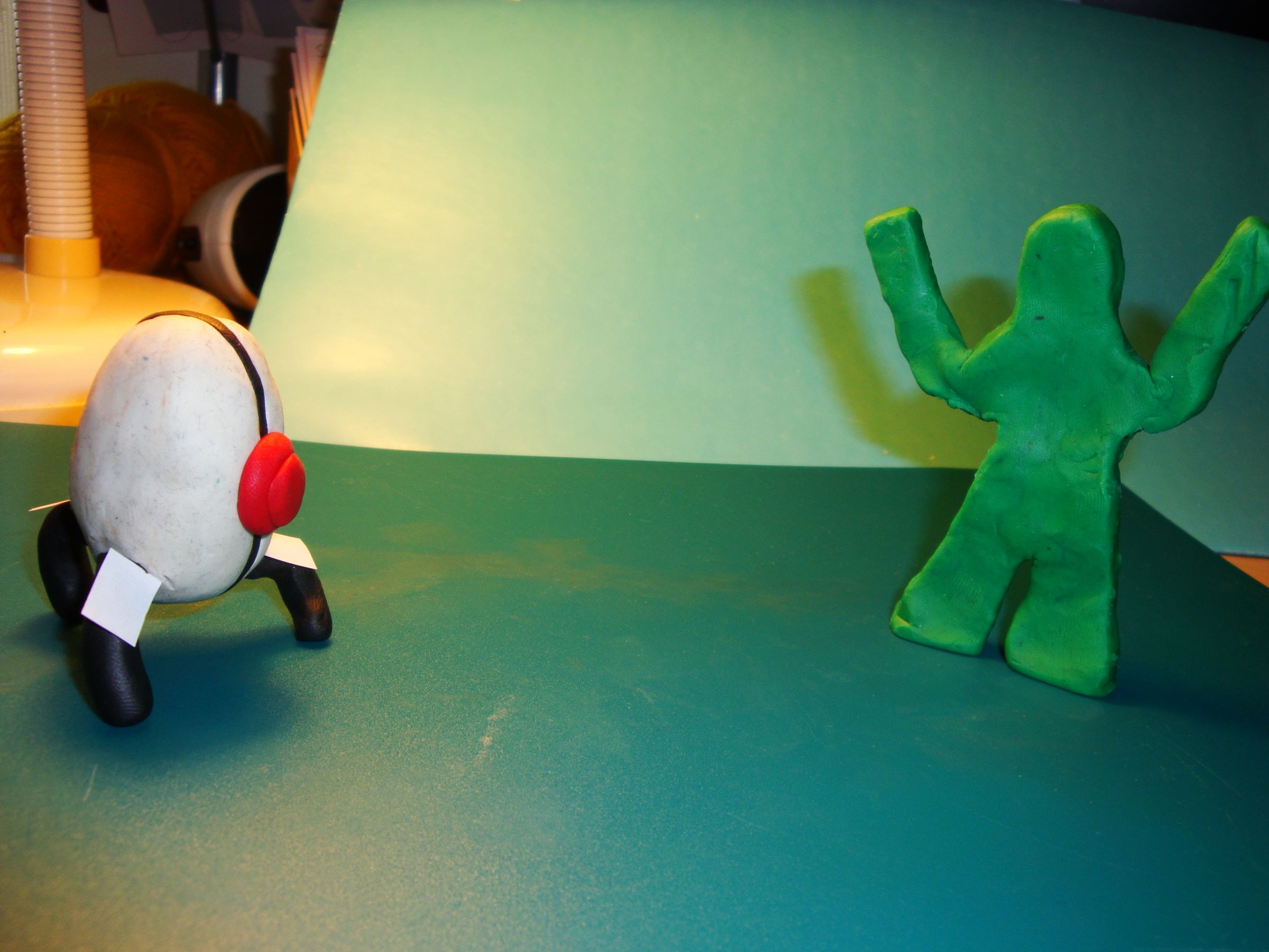 Make a small, clay, Sentry Turret from Portal!