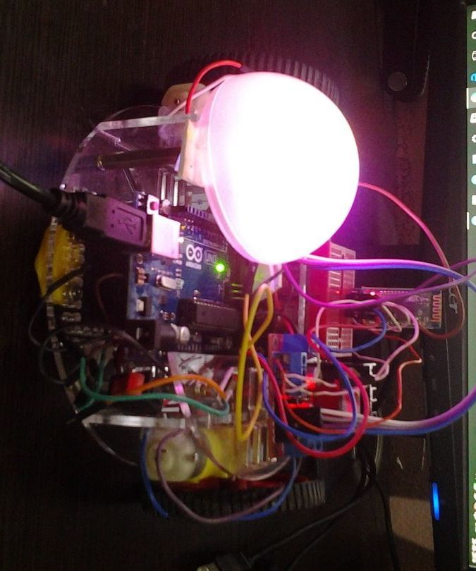 Arduino Voice Controlled Robot With RGB LED