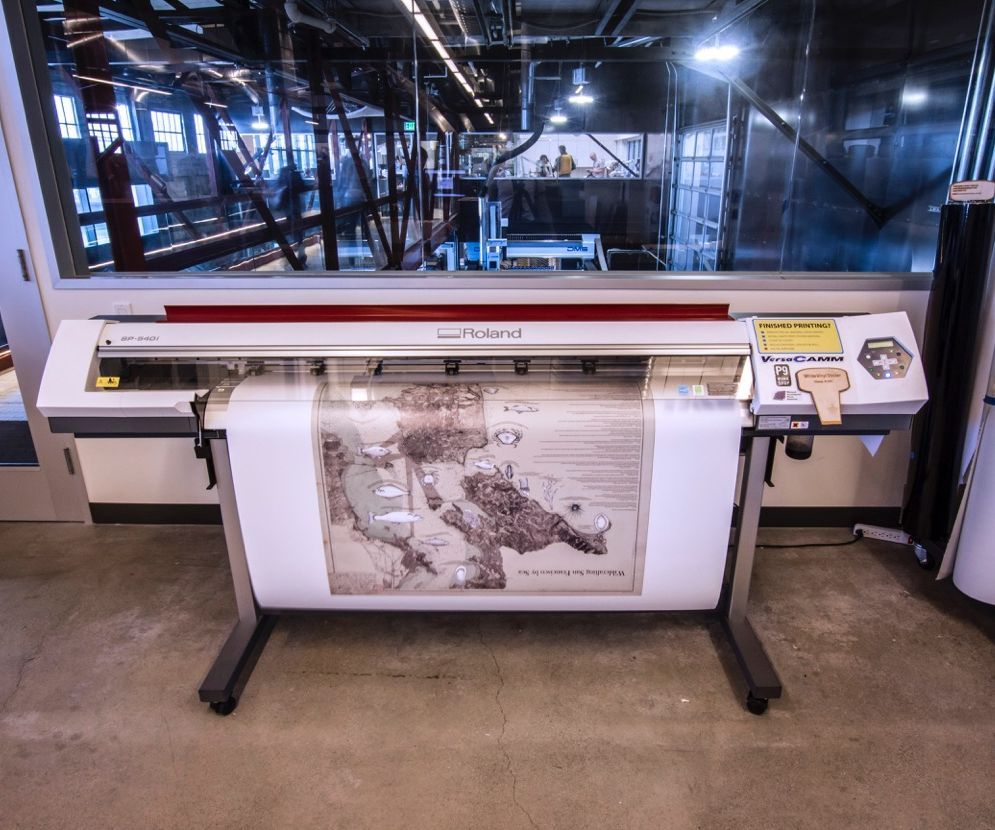 Pier 9 Guide: Roland VersaCAMM Vinyl Printer : 5 Steps - Instructables