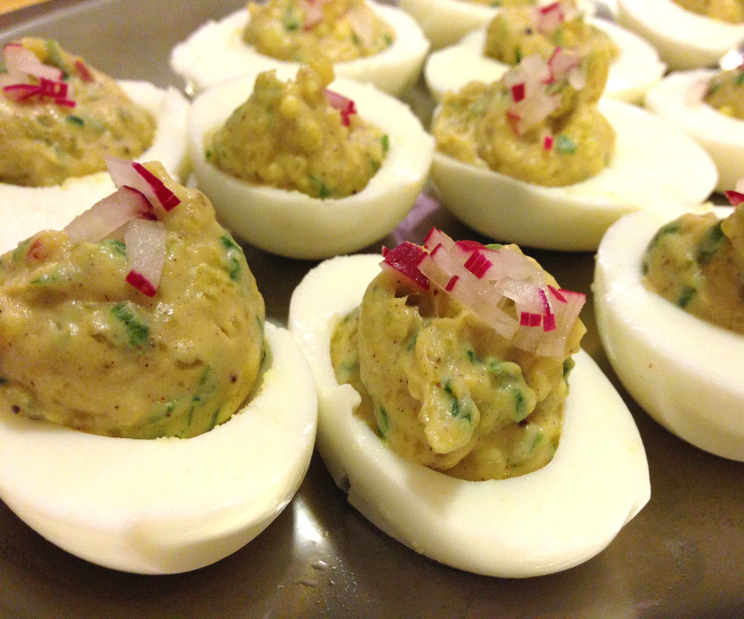 Sweet & Spicy Deviled Eggs