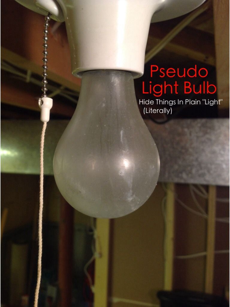 Secret Light Bulb Hiding Place