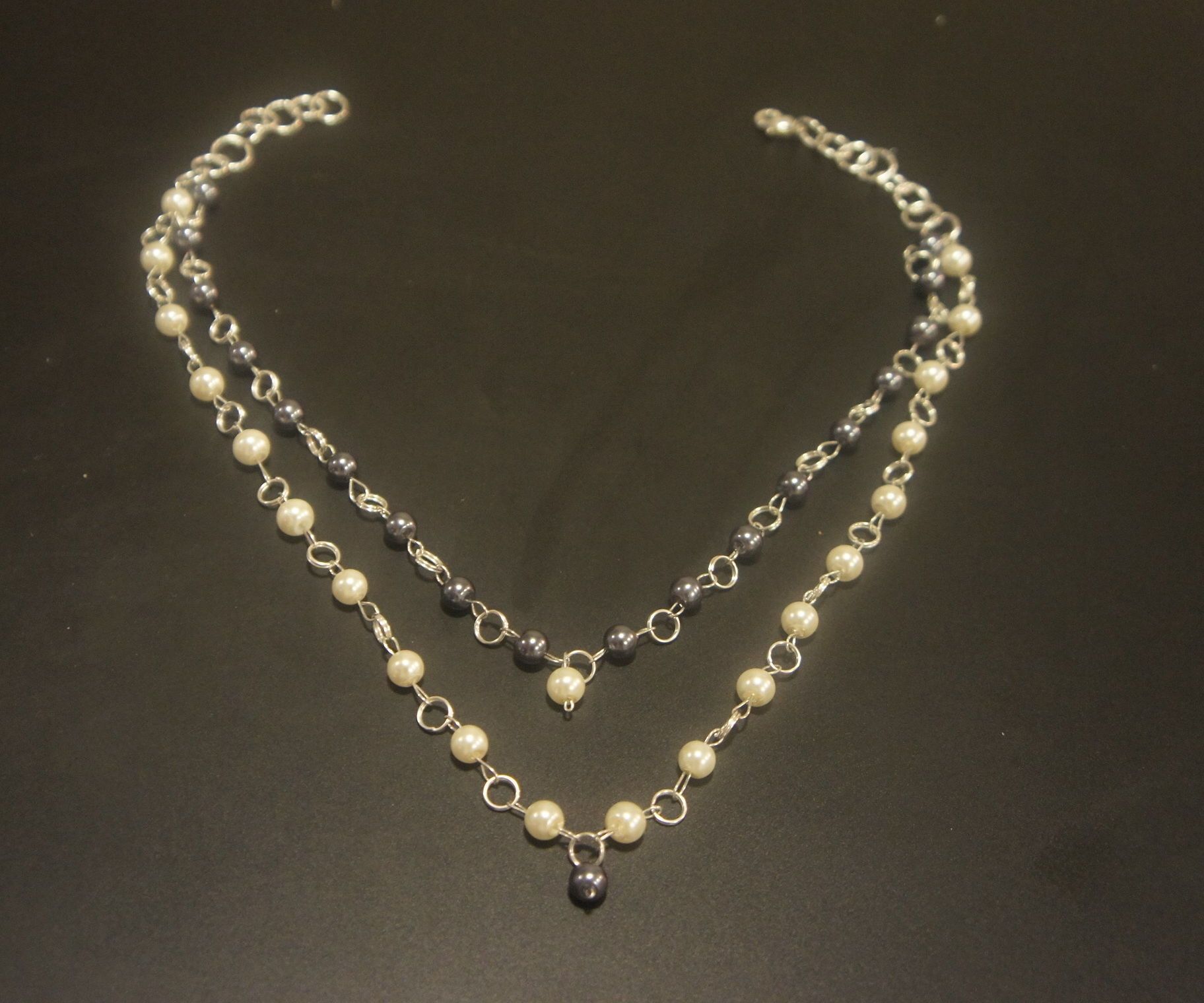 Basic Two Strand Bead Necklace