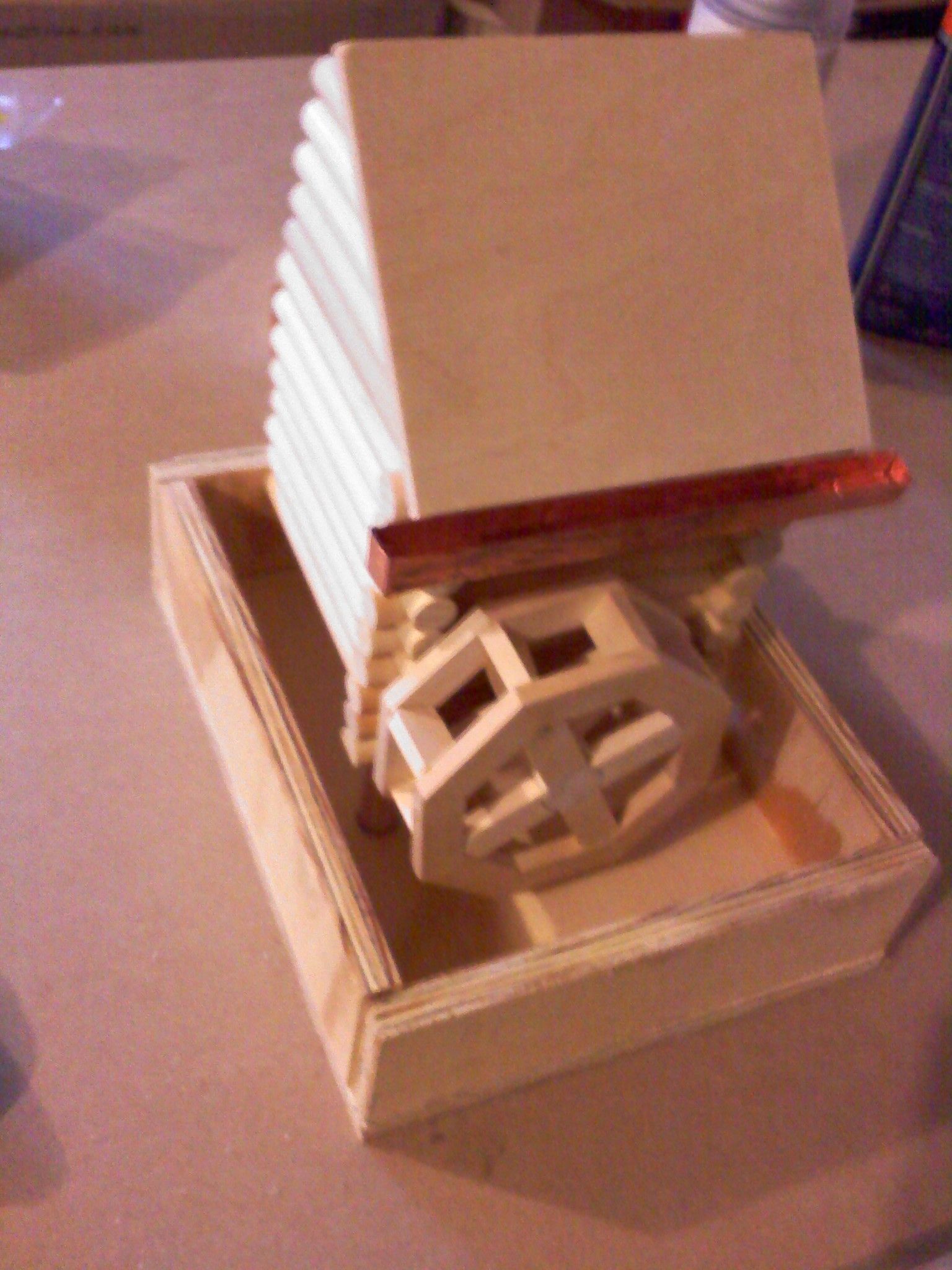 log cabin water wheel