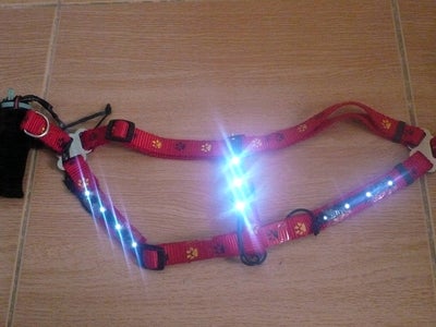Flashing LED Dog Harness