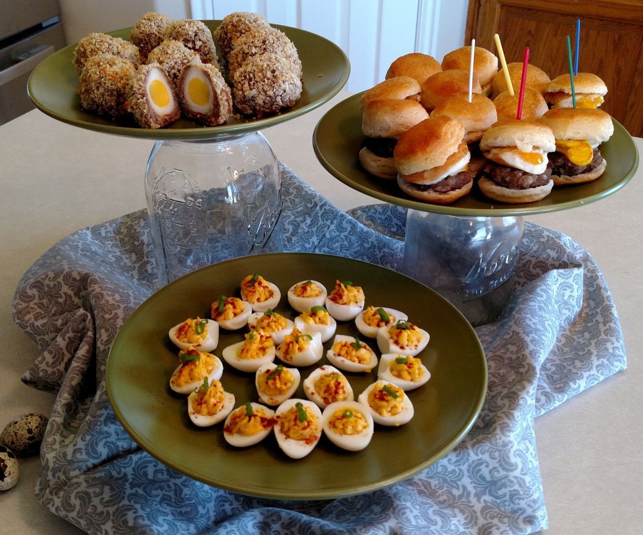 Quail Egg Brunch Bites