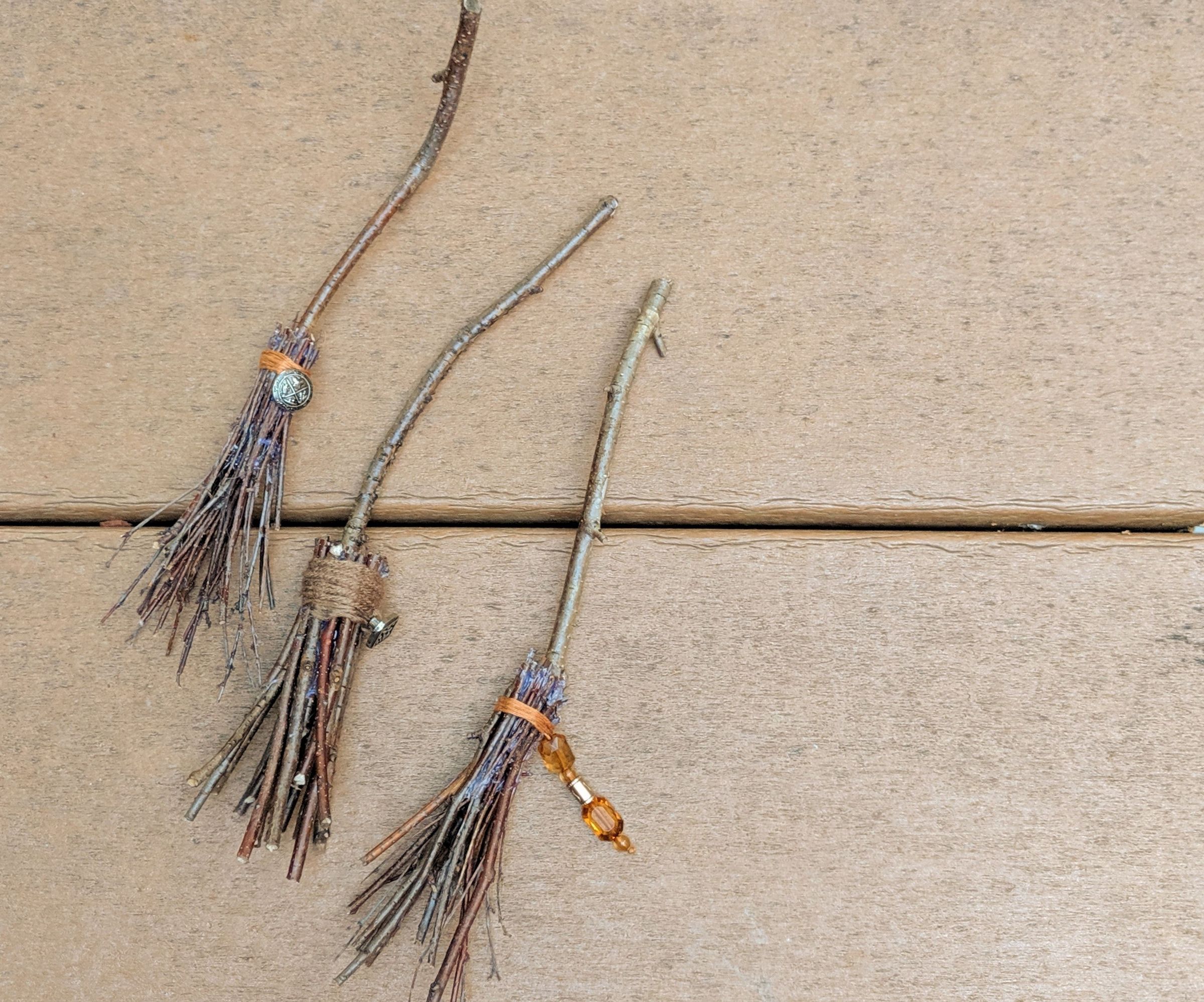 Witchy Broomstick Halloween Decorations