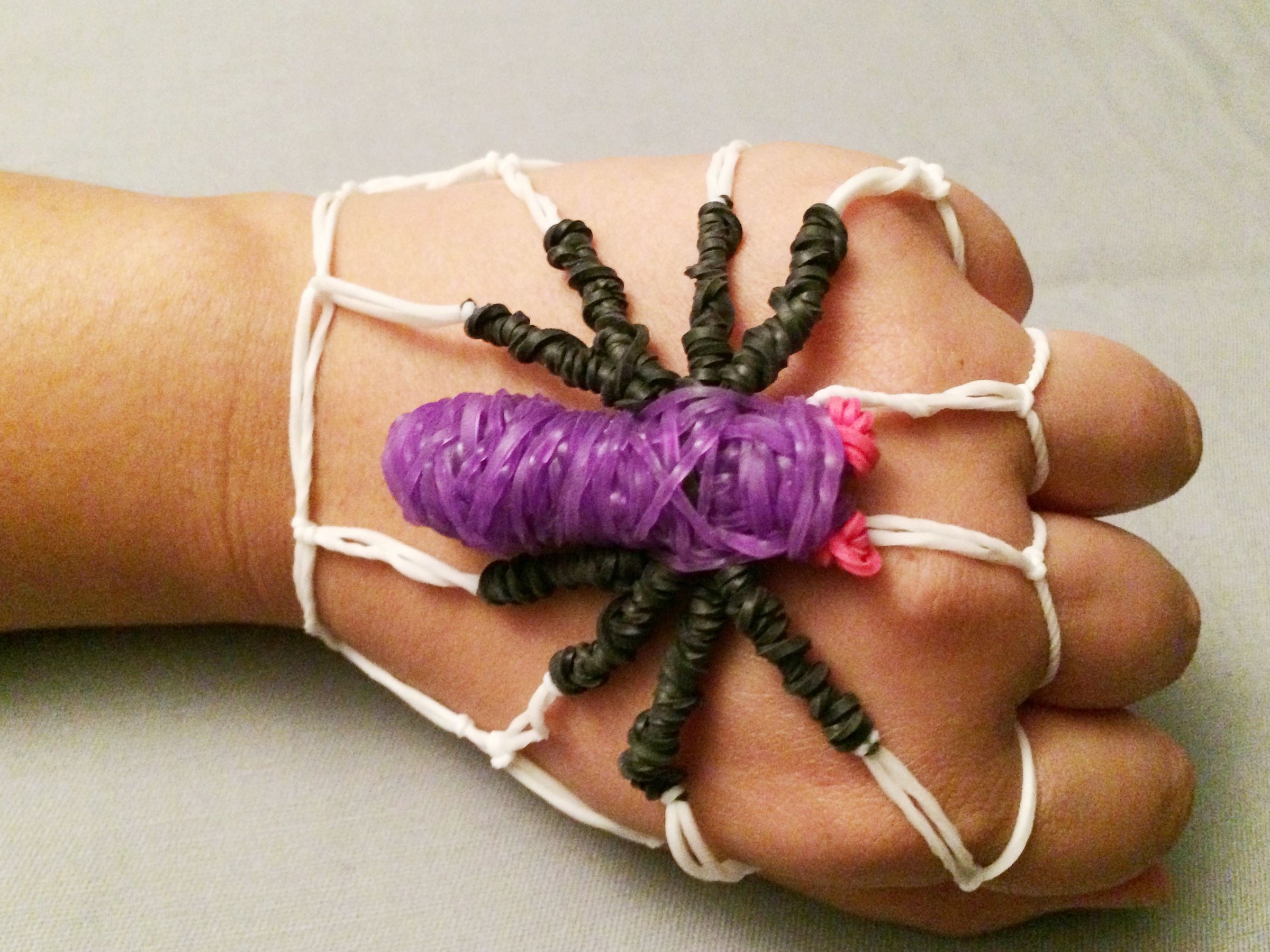 Spider Rubber Band Bracelet No Rainbow Loom Needed 6 Steps (with Pictures) Instructables