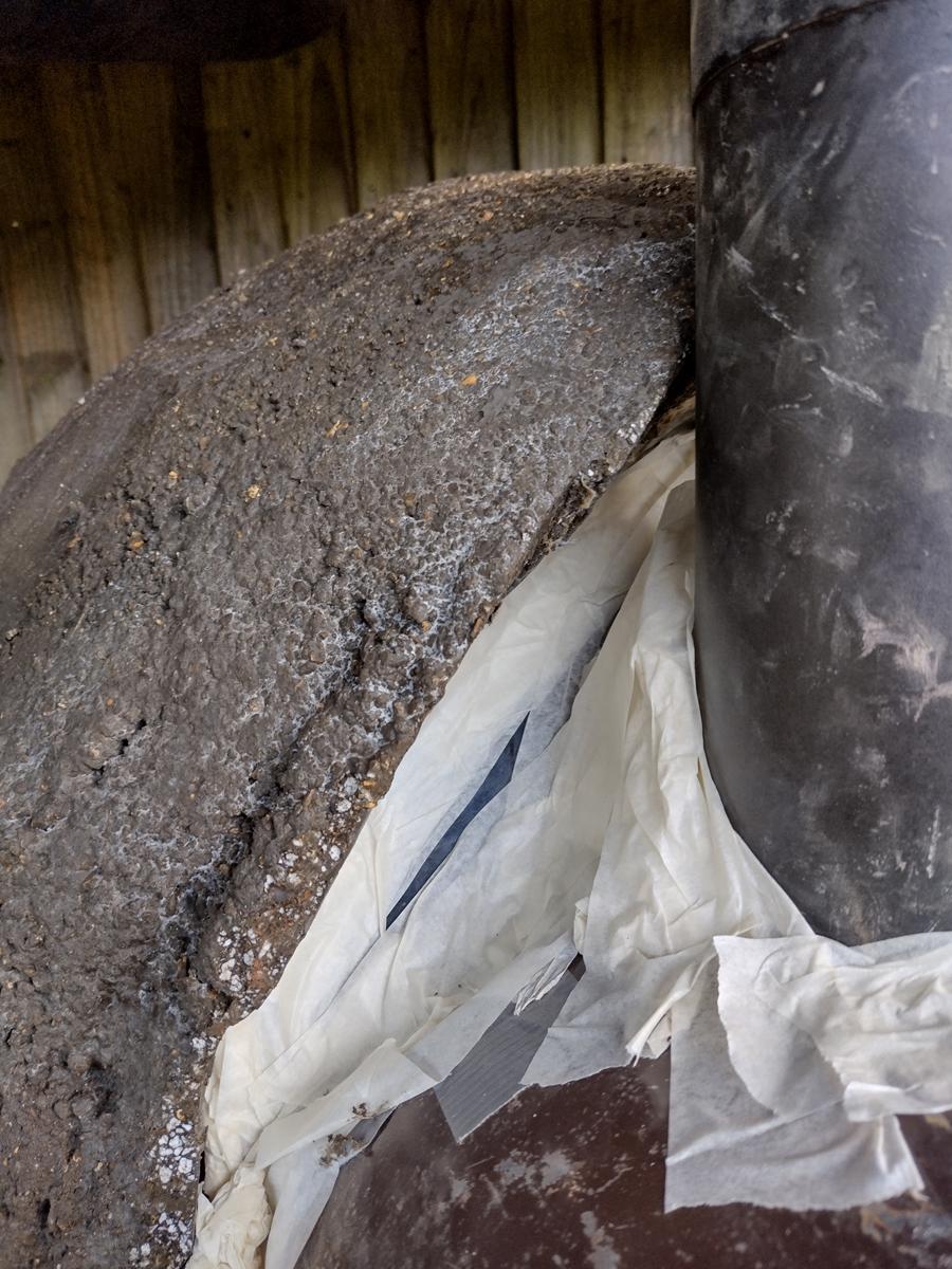 Incorporating the Chimney Flue and Building the Arched Opening
