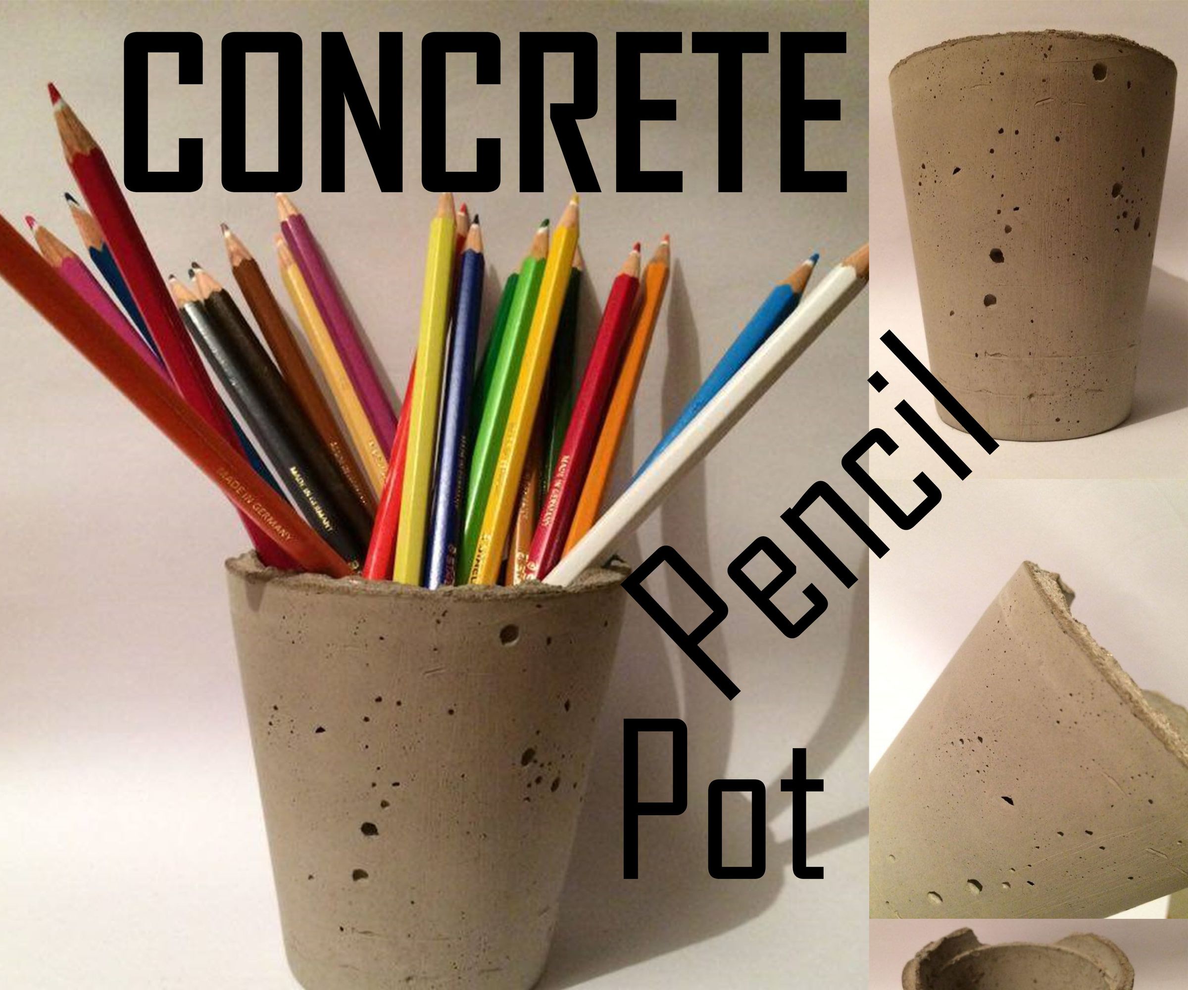 Concrete Pencil Pot