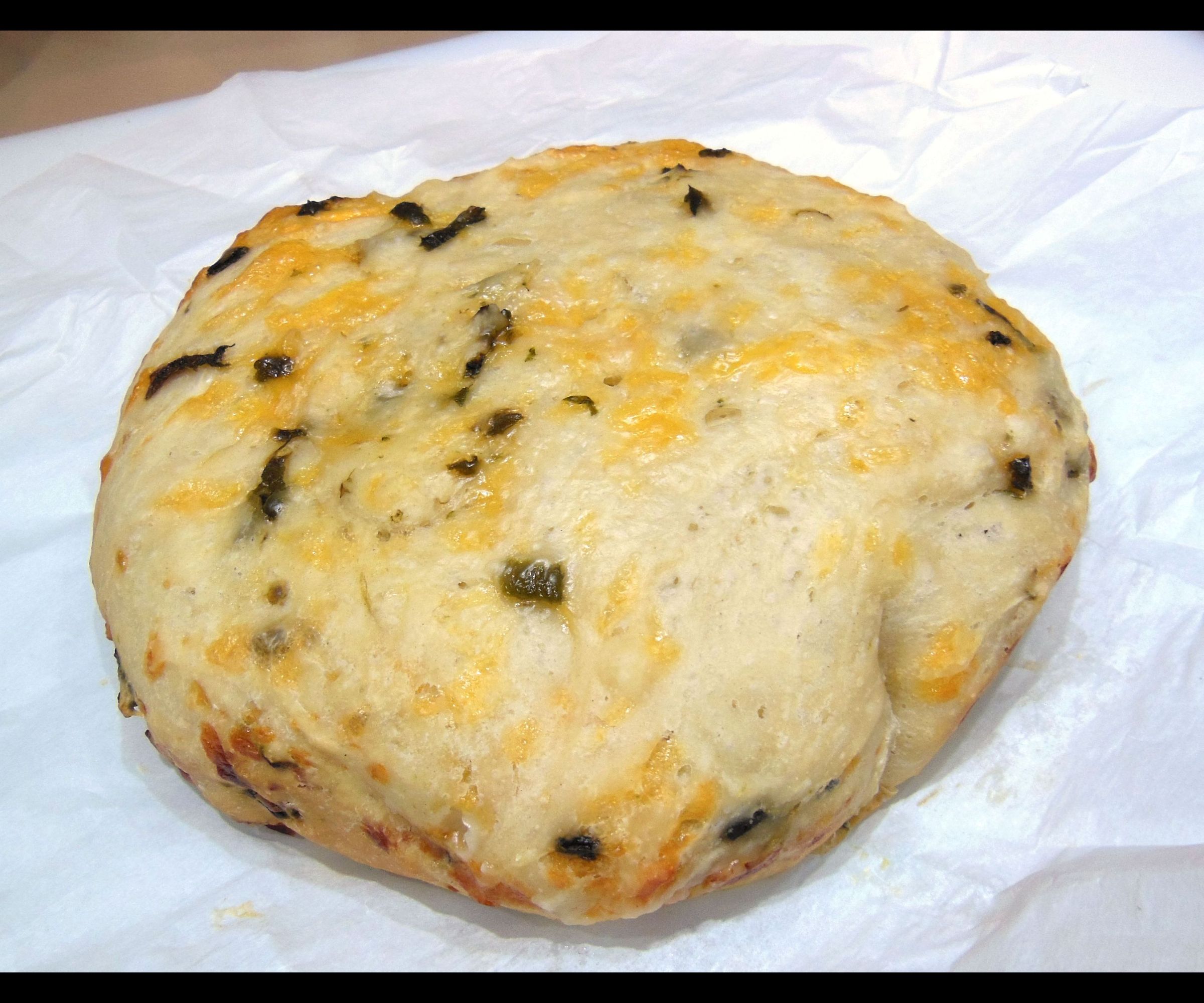 Slow Cooker Cheddar Bread With Roasted Poblanos