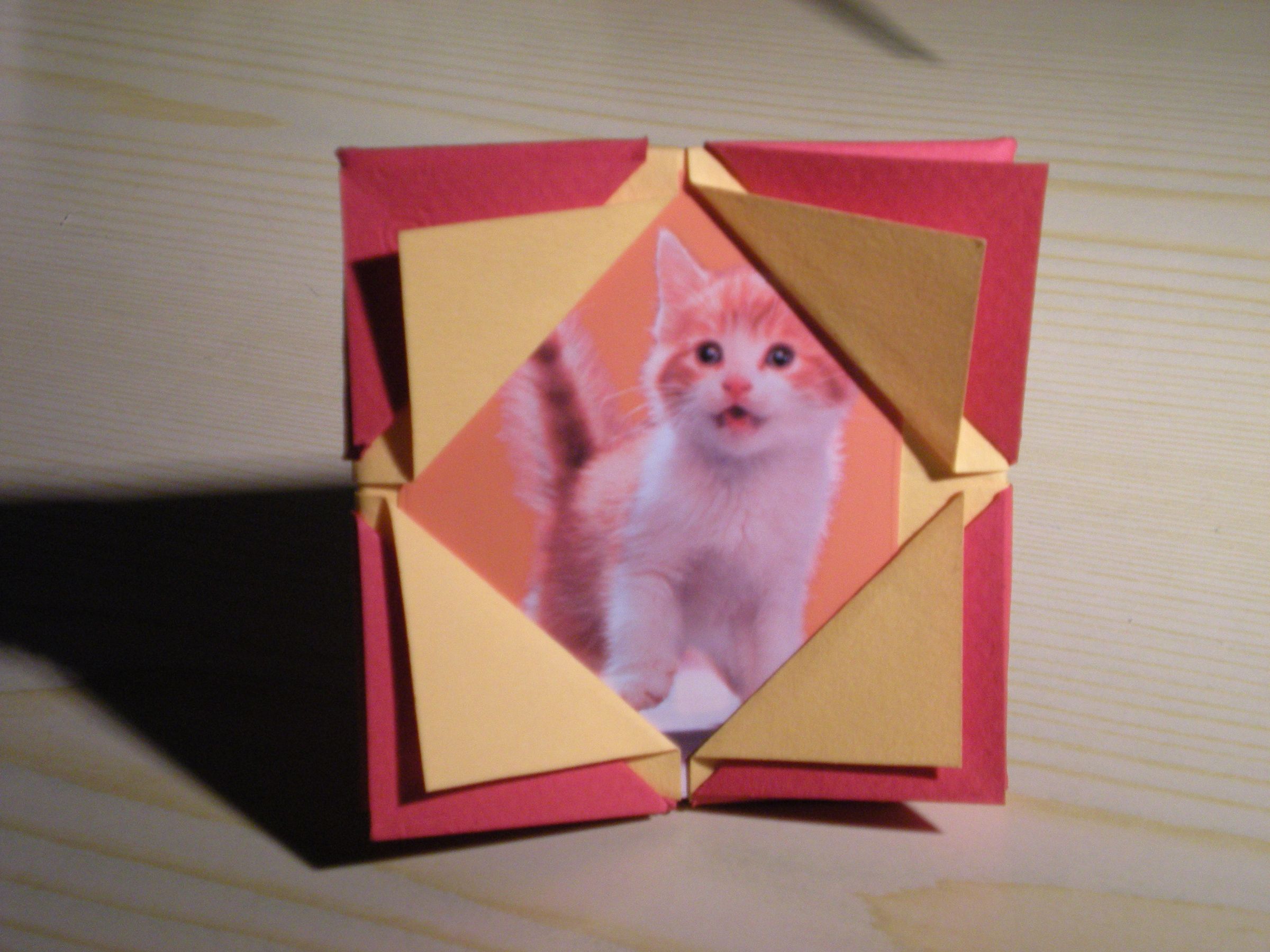 How to Make an Origami Picture Frame.