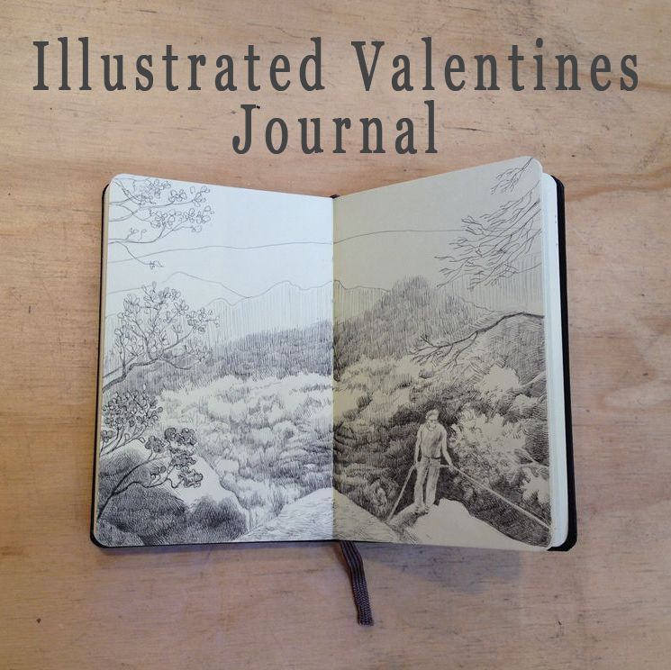 Illustrated Valentines Journal