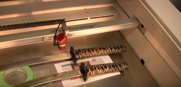 Positioning the Swords and Prepping the Machine 