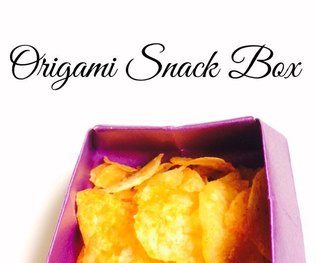 Origami Square Snack Box