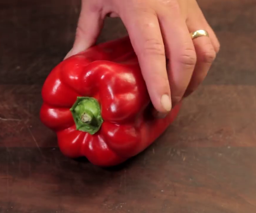 Fastest Way to Cut a Bell Pepper