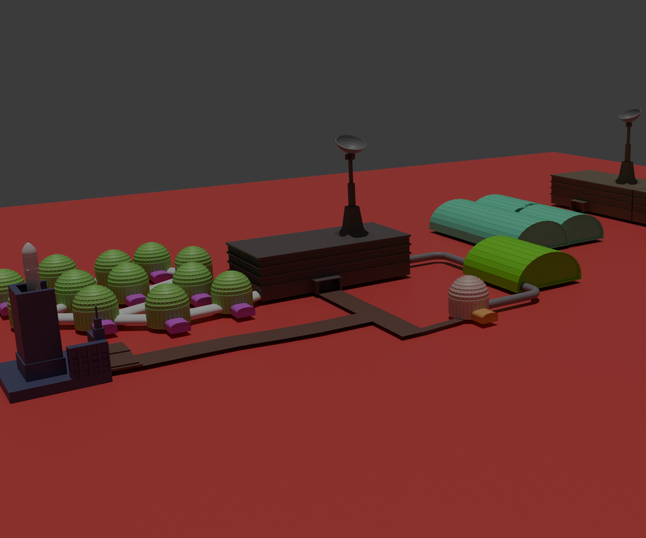 Base on a Planet Mars