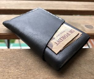 Slim EDC Leather Wallet - No Special Tools