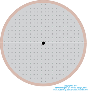 Round LED Matrix - 340x WS2801 Pixels : 6 Steps - Instructables