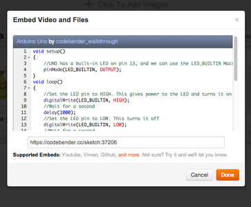 Step 2: Embed Your Sketch