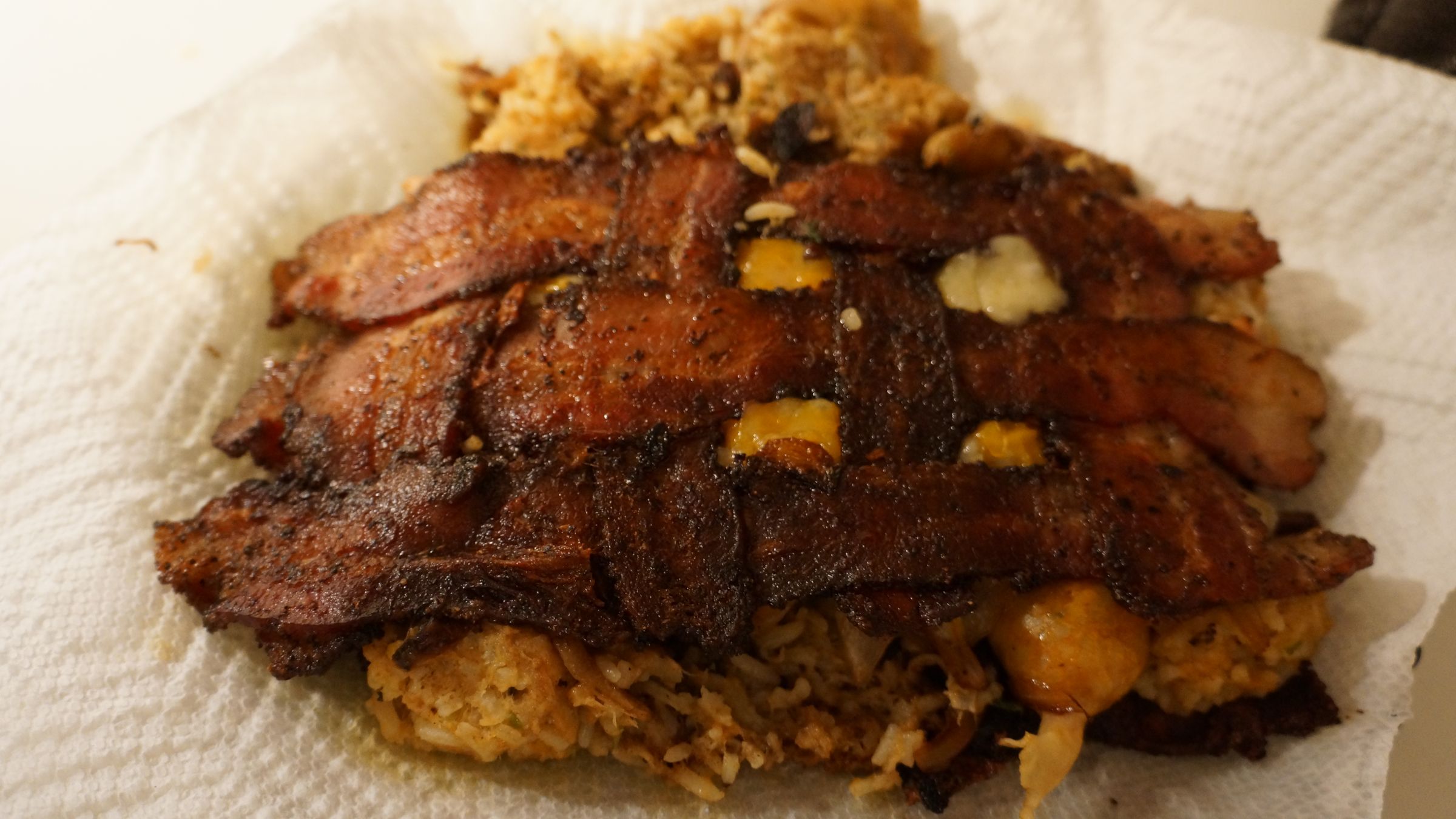 Bacon-Boudin-Quesadilla-Sandwich