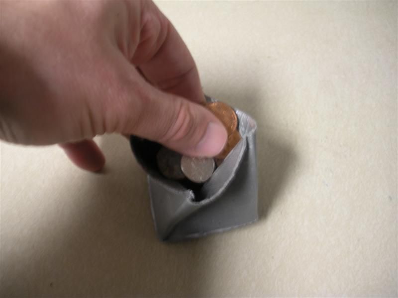 A Collapsible Duct Tape Change Purse