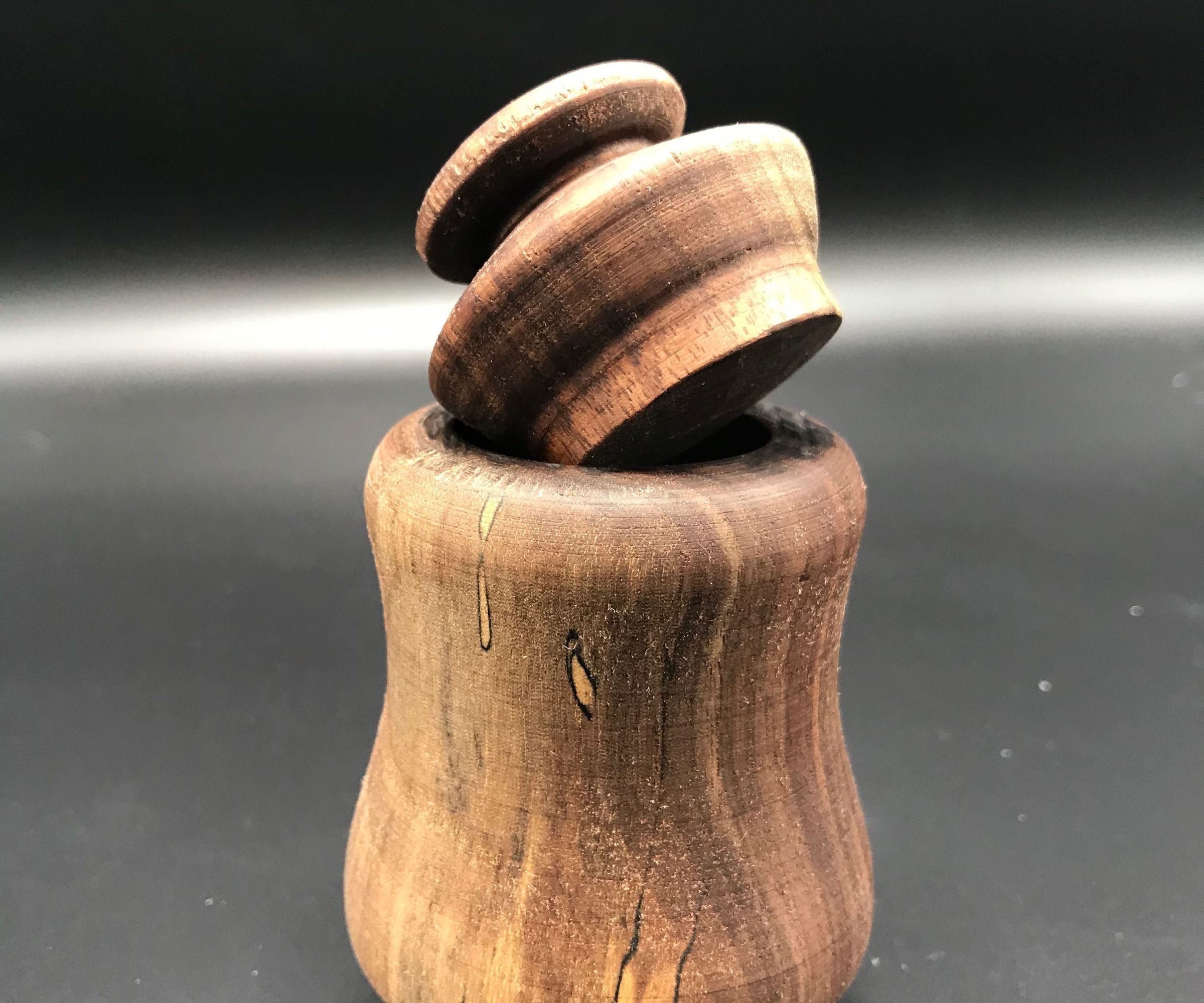 Turned Wooden Jar